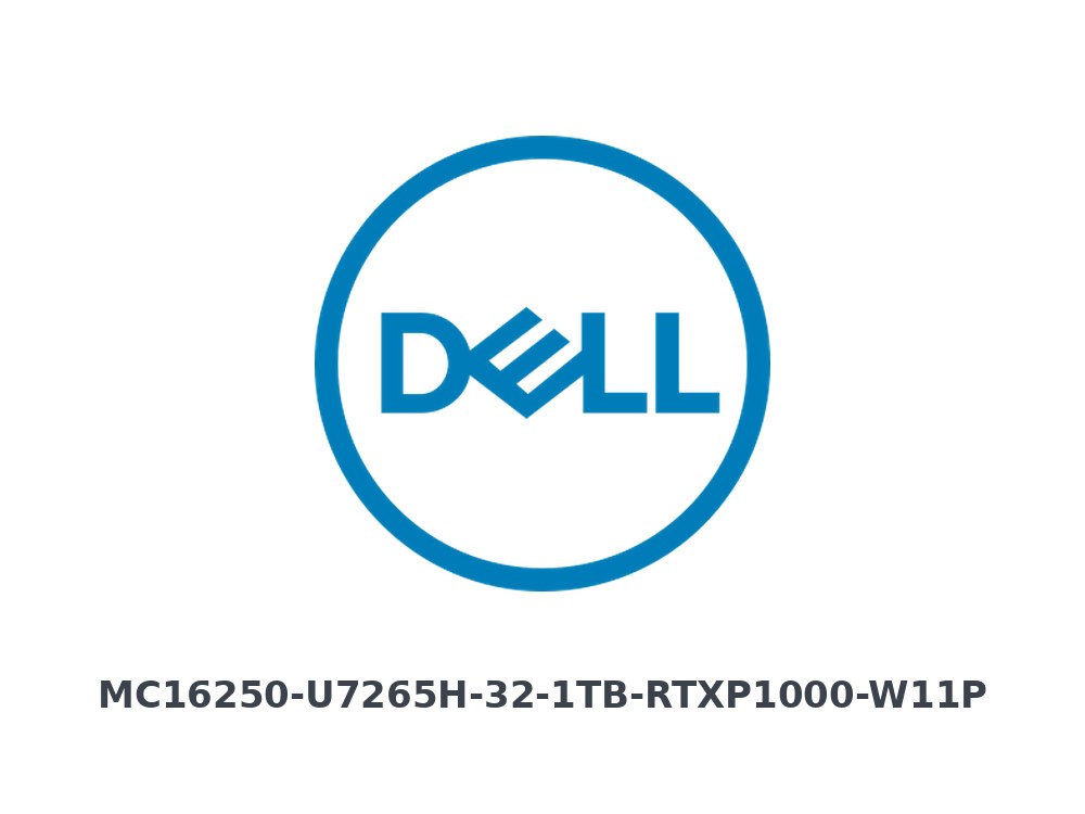 Dell Pro Max 16 (MC16250) XCTO Base (Intel Core Ultra 7 265H, vPro Enterprise, 32GB: 2x16GB, 1TB Performance SSD Gen4, SED Ready) (MC16250-U7265H-32-1TB-RTXP1000-W11P)