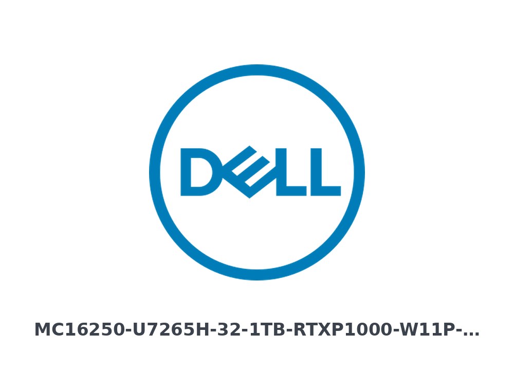 Dell Pro Max 16 (MC16250) XCTO Base (Intel Core Ultra 7 265H, vPro Enterprise, 32GB: 2x16GB, 1TB Performance SSD Gen4, SED Ready) (MC16250-U7265H-32-1TB-RTXP1000-W11P-400N)