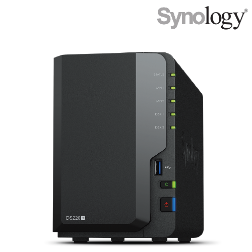 Synology DiskStation DS220+ NAS Server (2-Bay, INTEL, 2GHZ-DC, 2GB, 1GLAN)