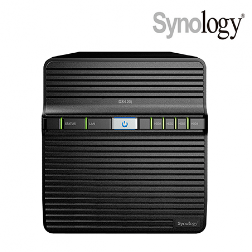 Synology DiskStation DS420j NAS Server (4 Bay, Dual Core 1.4GHz, 1GB DDR4, 20.6 dB) image