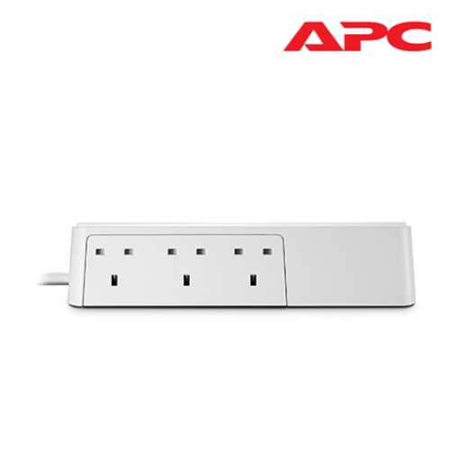 APC PM6U-UK Surge Protection (6 outlets, 5V, 2.4A 2 port USB charger, 230V) AVR / UPS, APC image
