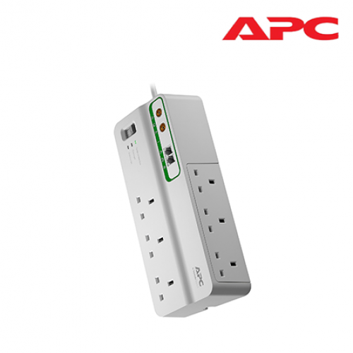 APC PMH63VT-UK Surge Protection (6 outlets, Phone and Coax, 230V) AVR / UPS, APC image