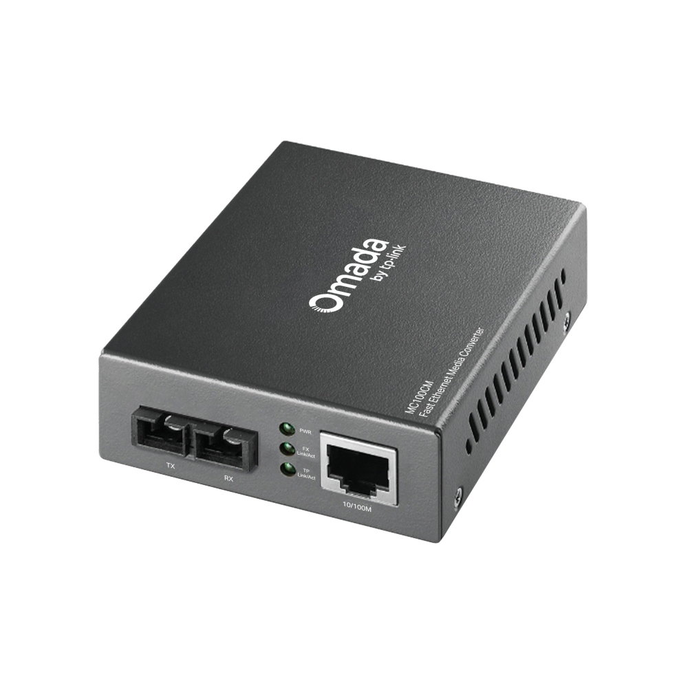 TP-Link Omada 10/100 Mbps RJ45 to 100 Mbps Multi-mode SC Fiber Converter (MC100CM)
