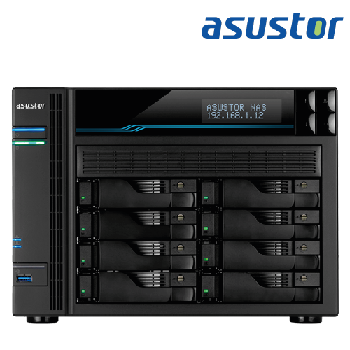 ASUSTOR AS6508T NAS Server (8-Bay, 2.1GHZ QC, 8GB, 2X10GBE, 2NVME)