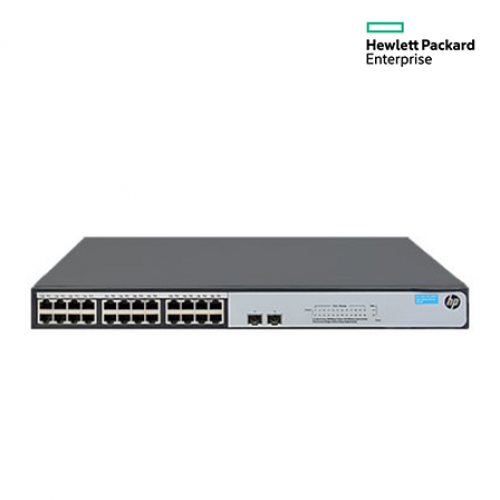 HPE Aruba 1420 24G 2SFP+ Switch (JH018A, 24Port, 10/100/1000 Ports, 88Gbps, 1.5MB)