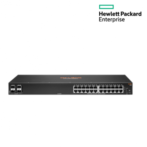 HPE Aruba 6100 24G 4SFP+ Switch (JL678A, 24Port, 10/100/1000 Ports, 128Gbps, 128MB)