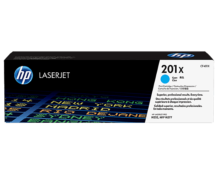 HP 201X Cyan Original LaserJet Toner Cartridge (CF401X)