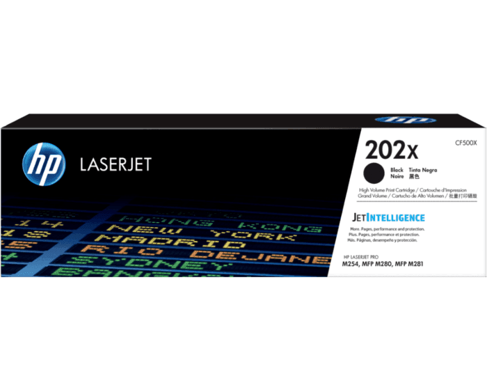 HP 202X Black LaserJet Tonere (JetIntelligence) (CF500X)