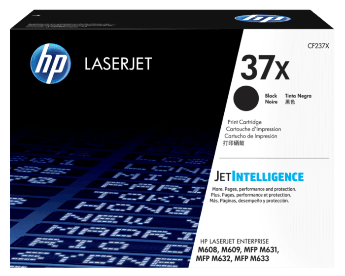 HP 37X High Yield Black Original LaserJet Toner Cartridge (CF237X)