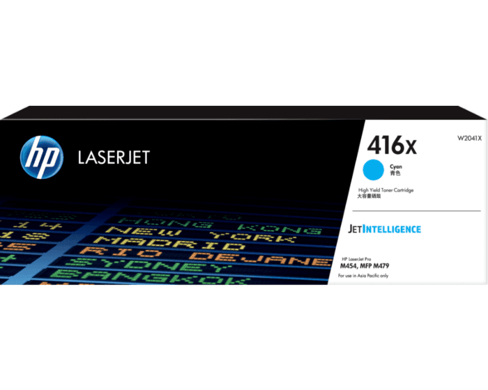 HP 416X Cyan LaserJet Toner Cartridge (W2041X)