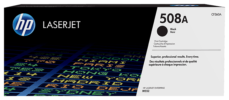 HP 508A Black Original LaserJet Toner Cartridge (CF360A)