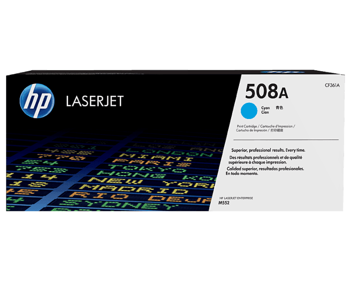 HP 508A Cyan Original LaserJet Toner Cartridge (CF361A)