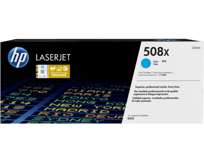 HP 508X High Yield Cyan Original LaserJet Toner Cartridge (CF361X)