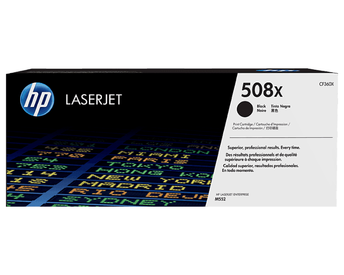 HP 508X High Yield Black LaserJet Toner Cartridge (CF360X)