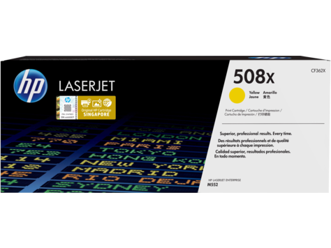 HP 508X High Yield Yellow Original LaserJet Toner Cartridge (CF362X)