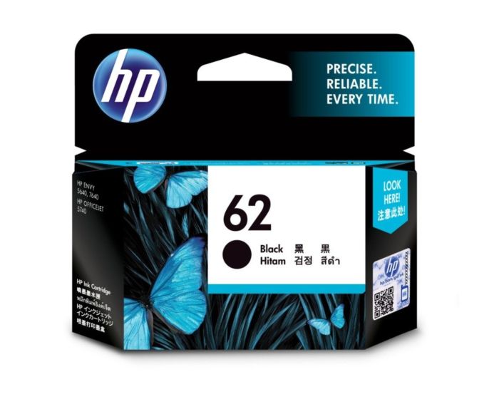 HP 62 Black Original Ink Cartridge (C2P04AA)