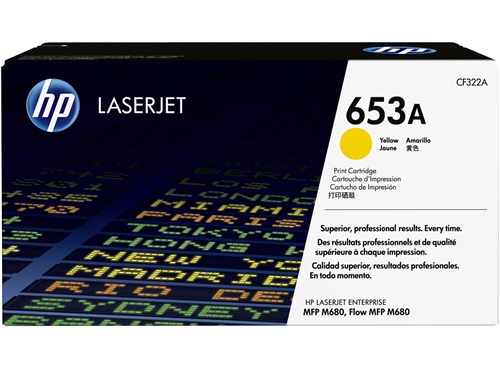 HP 653A Yellow LaserJet Toner Cartridge (CF322A)