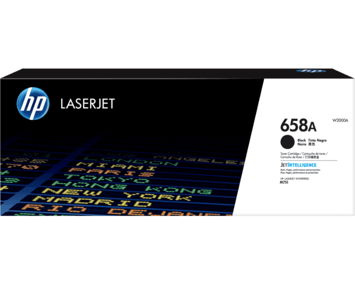 HP 658A Black LaserJet Toner Cartridge (W2000A)