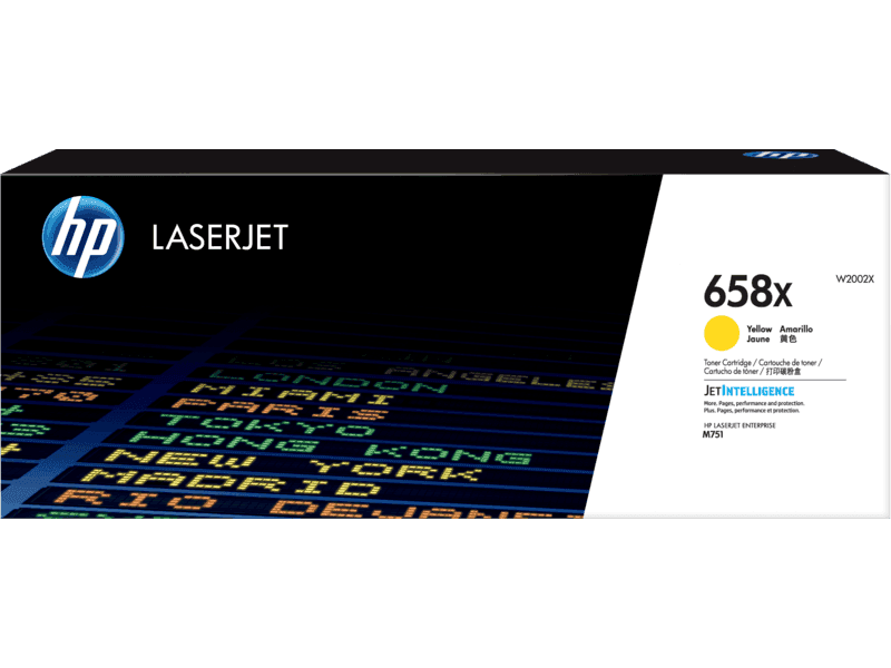 HP 658X Yellow LaserJet Toner Cartridge (W2002X)