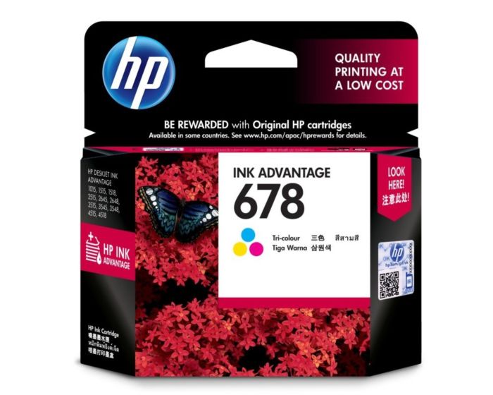 HP 678 Tri-color Ink Cartridge (CZ108AA)