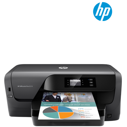 HP Color OfficeJet Pro 8210 Printer (D9L63A) (Print, E-Print, Auto Duplex, Wireless, Auto Duplex)