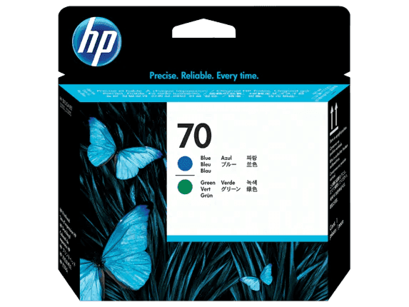 HP 70 Blue and Green Printhead (C9408A)