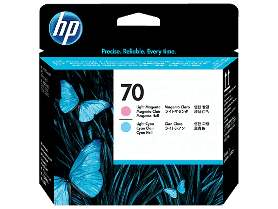 HP 70 LT Cyan and LT Magenta Printhead (C9405A)