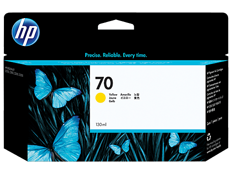 HP 70 Yellow Ink Cartridge (C9454A)