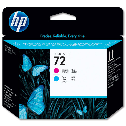 HP 72 Magenta & Cyan Printhead (C9383A)