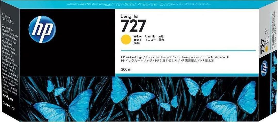 HP 727 300-ml Yellow DesignJet Ink Cartridge (F9J78A)