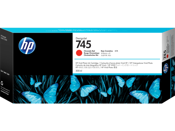 HP 745 300-ml Chrmtc Red Ink Cartridge (F9K06A)