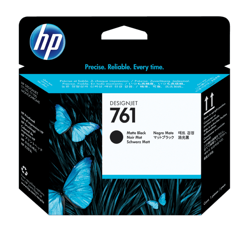 HP 761 Matte Black/Matte Black Inkjet Printhead (CH648A)