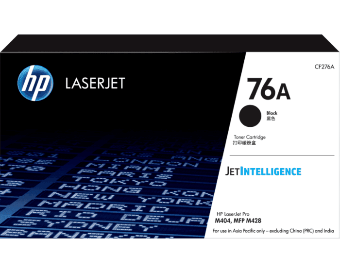 HP 76A Black LaserJet Toner Cartridge (JetIntelligence) (CF276A)