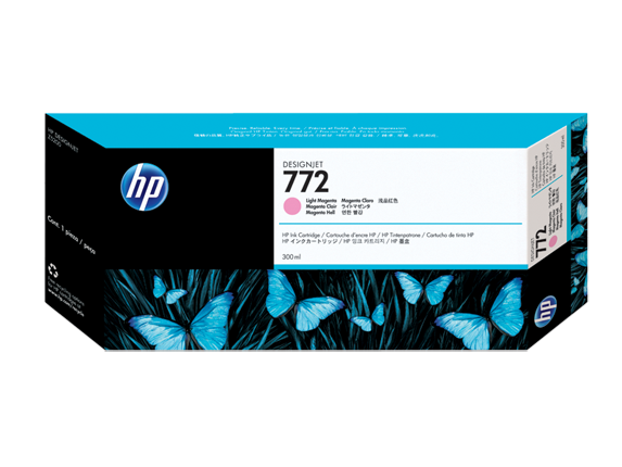 HP 772 DesignJet Ink Cartridge 300-ml - Light Magenta (CN631A)