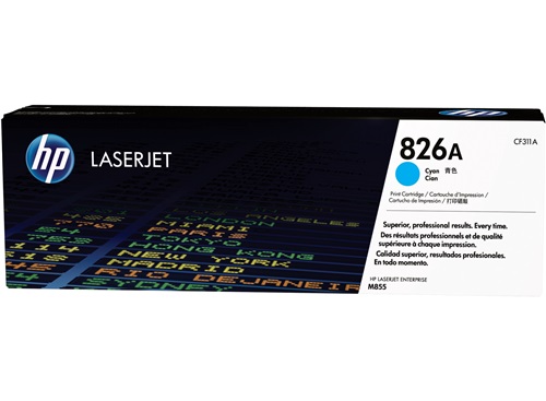 HP 826A Cyan LaserJet Toner Cartridge (CF311A)