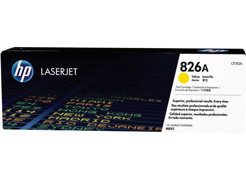 HP 826A Yellow LaserJet Toner Cartridge (CF312A)