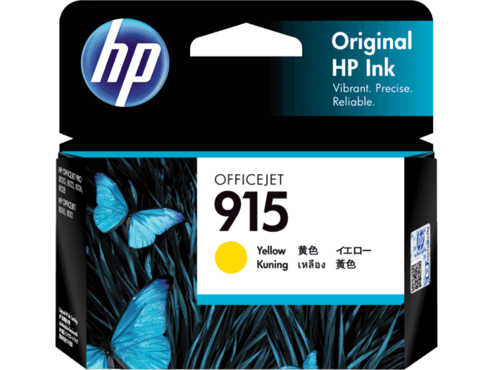 HP 915 Yellow Original Ink Cartridge (3YM17AA)