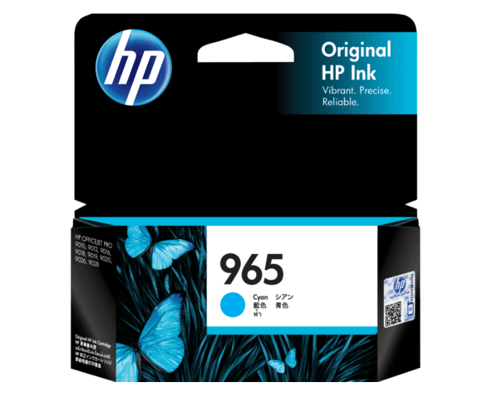 HP 965 Cyan Original Ink Cartridge (3JA77AA)