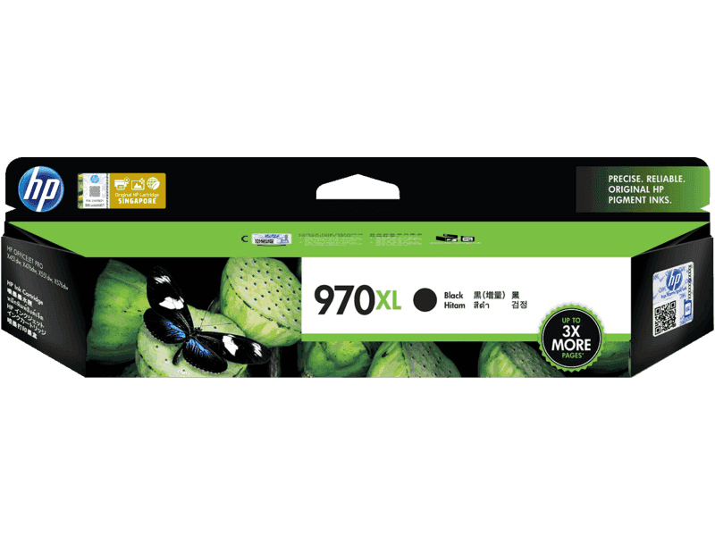 HP 970XL Black Ink Cartridge (CN625AA)