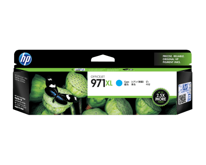 HP 971XL Cyan Ink Cartridge (CN626AA)
