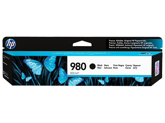 HP 980 Black Original Ink Cartridge (D8J10A)