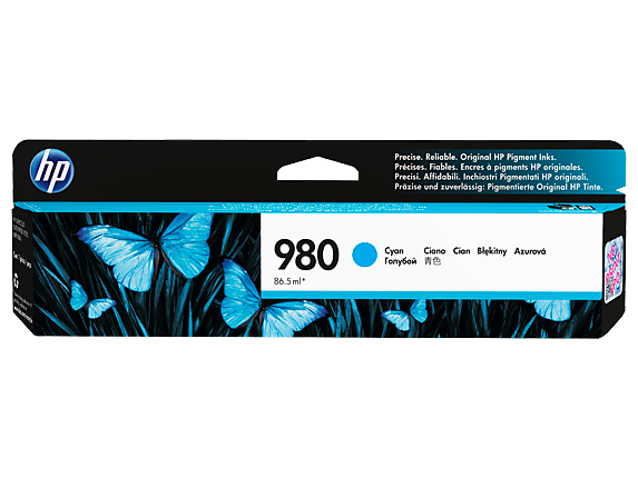 HP 980 Cyan Original Ink Cartridge (D8J07A)