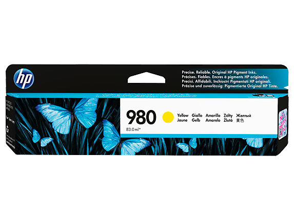 HP 980 Yellow Original Ink Cartridge (D8J09A)