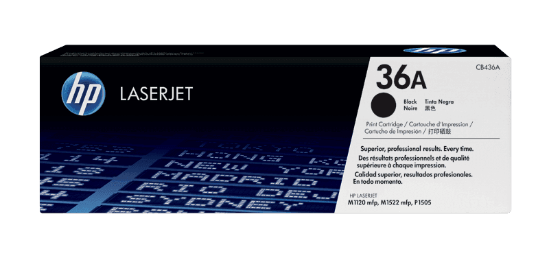 HP 36A Black LaserJet Toner Cartridge (CB436A)