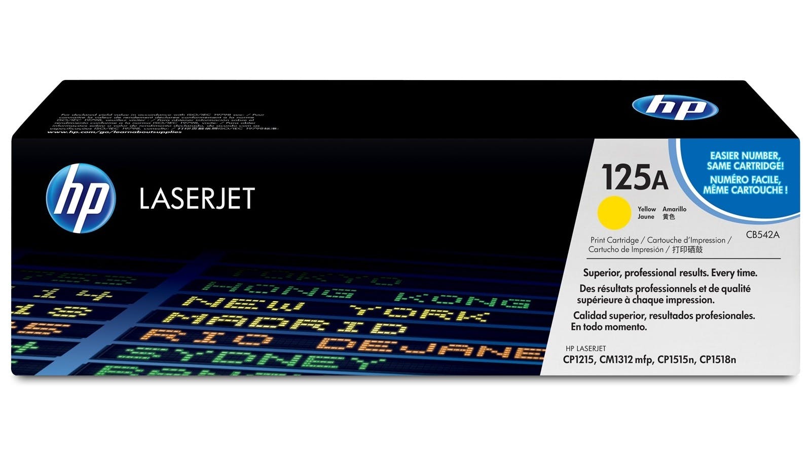 HP 125A Yellow LaserJet Toner Cartridge (CB542A)