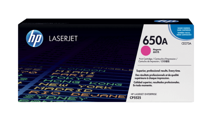 HP 650A Magenta LaserJet Toner Cartridge (CE273A)