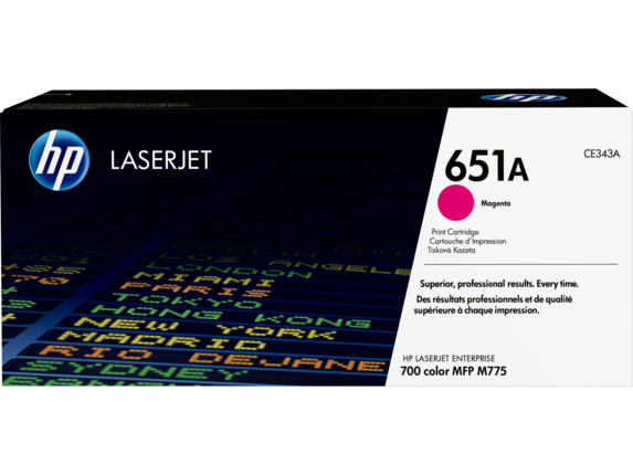 HP 651A Magenta LaserJet Toner Cartridge (CE343A)