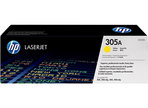 HP 305A Yellow LaserJet Toner Cartridge (CE412A)