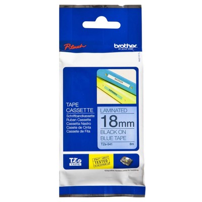 Brother TZe-541 Black on Blue (18mm) Tape