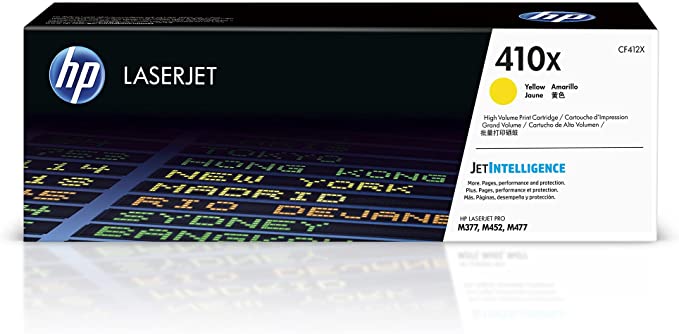 HP 410X Yellow LaserJet Toner Cartridge (CF412X)
